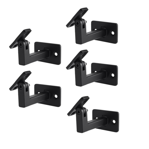 5 Pcs Adjustable Swivel Handrail Brackets,for Outdoor Staircase 1