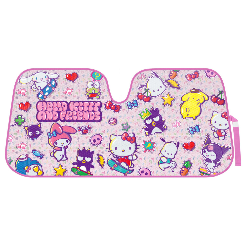 Carbella Hello Kitty And Friends Car Windshield Sun Shade Official Sanrio Sun Shade For Car Window Cute Car Sun Shade For Windshield Hello Kitty C 826942164781