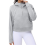 Womens' Hoodies Grey M 3