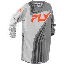 Maglia Fly Racing Youth F-16 (Grigio/Arancione Youth Large)