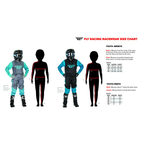 Fly Racing Jeugd F-16 Jersey (Zwart/Rood/Wit Jeugd Medium) 2