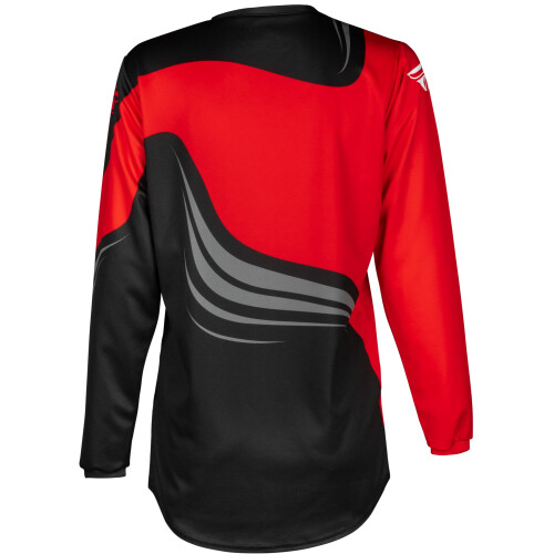 Fly Racing Jeugd F-16 Jersey (Zwart/Rood/Wit Jeugd Groot) 1