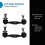 TRQ Rear Sway Bar Link Set compatible with 2010-2018 BMW 2