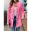 Women's Stand Collar Jacket Rose Red L 6
