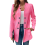 Women's Stand Collar Jacket Rose Red S 2