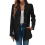 Women's Stand Collar Jacket Black L 1