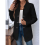 Women's Stand Collar Jacket Black L 5
