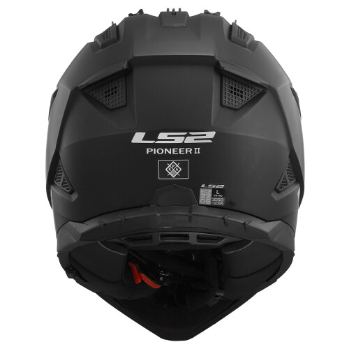 LS2 Helmets Blaze II Adventure Motorradhelm mit SunShield (Mattschwarz  X-Small) 2