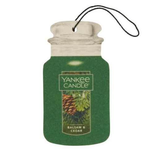 Yankee Candle Yankee Candle Christmas Comforts Jarra de papel para carro 3 blsamo e cedro e 3 biscoitos de Natal 1