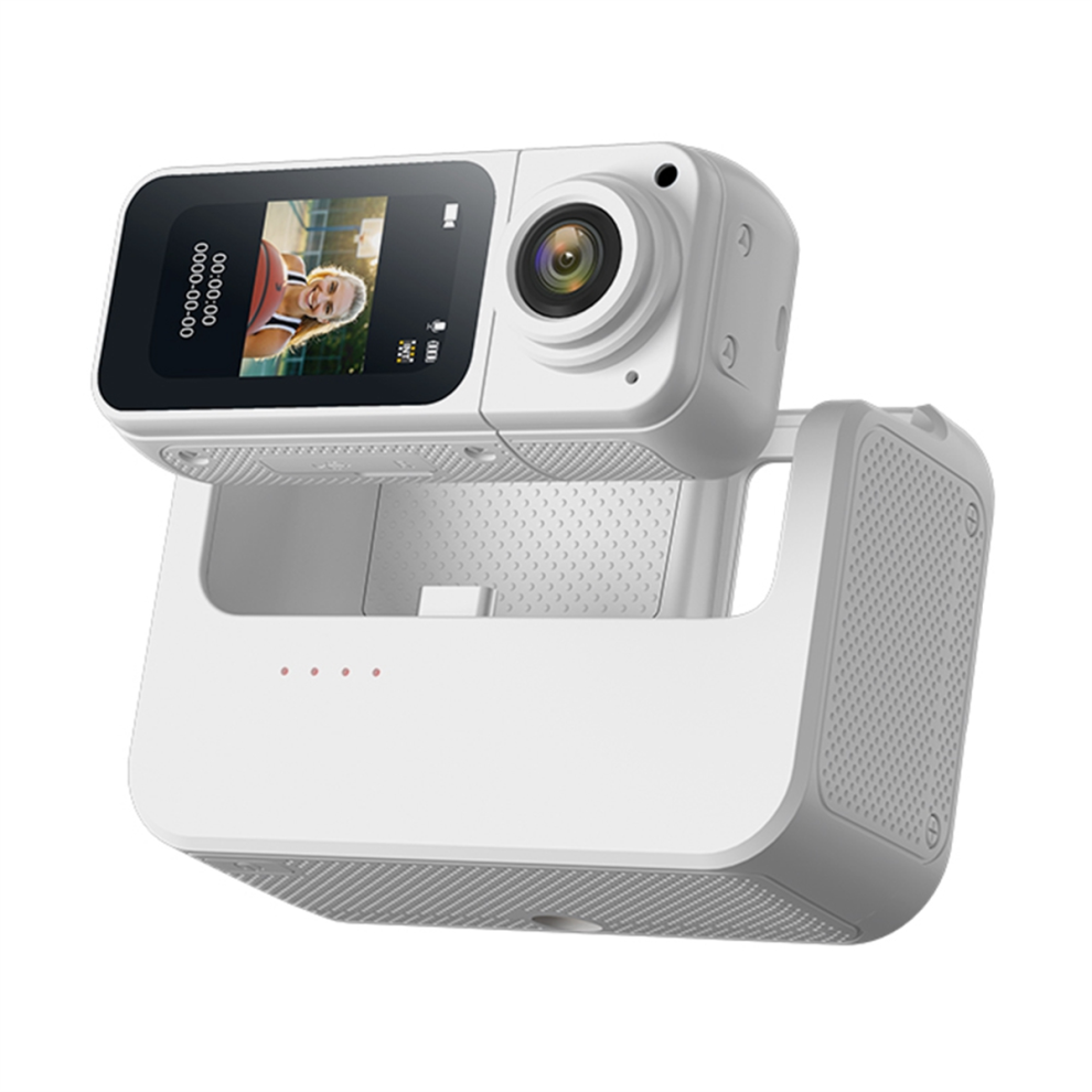 2.7K Thumb Camera Wifi Action 180 Rotate Sport Cam White 4851280511214
