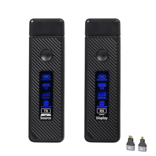 Wireless -Compatible Transmitter and Receiver LED Display Black 2