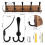 2 Pack Coat Rack Wall Mount 16.8" Rustic Hat Hooks 7