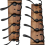 2 Pack Coat Rack Wall Mount 16.8" Rustic Hat Hooks 4