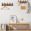 2 Pack Coat Rack Wall Mount 16.8" Rustic Hat Hooks 8