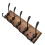 2 Pack Coat Rack Wall Mount 16.8" Rustic Hat Hooks 9