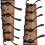 2 Pack Coat Rack Wall Mount 16.8" Rustic Hat Hooks 3