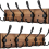 2 Pack Coat Rack Wall Mount 16.8" Rustic Hat Hooks 2