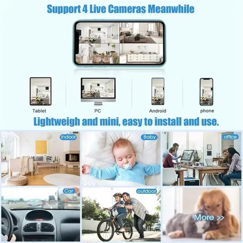 4K HD Mini WiFi Camera IR Night Vision Motion Detection Smart Home 2