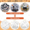 Halloween - Kit, 4 Set Gothic Embroidery -Kit 6