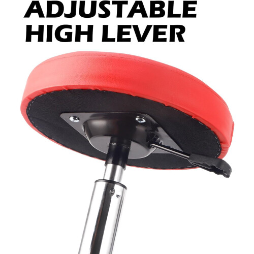 PowerSmart Rolling Mechanics Seat 300 LBS Capacity HeavyDuty Pneumatic Adjustable Garage Stool with Tool Tray Storage 2
