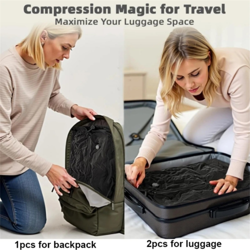 Vacuum Bags for Travel,Reusable Compression 2
