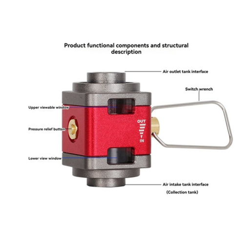 Outdoor Camping Visual Gas Tank Converter Card-Type Flat 2