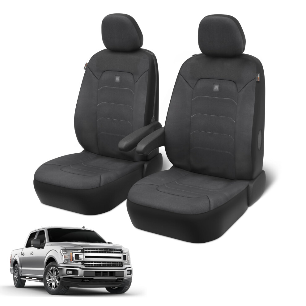 Neoprene Advantage Waterproof Seat Covers - Truck Van & Suv Seat Covers For Cars - Front Seat Cover Set With Airbag Compatibility Universal Fit For 826942165429