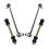 TRQ Sway Bar Stabilizer Link Set Front & Rear Compatible with 00-04 Frontier 1