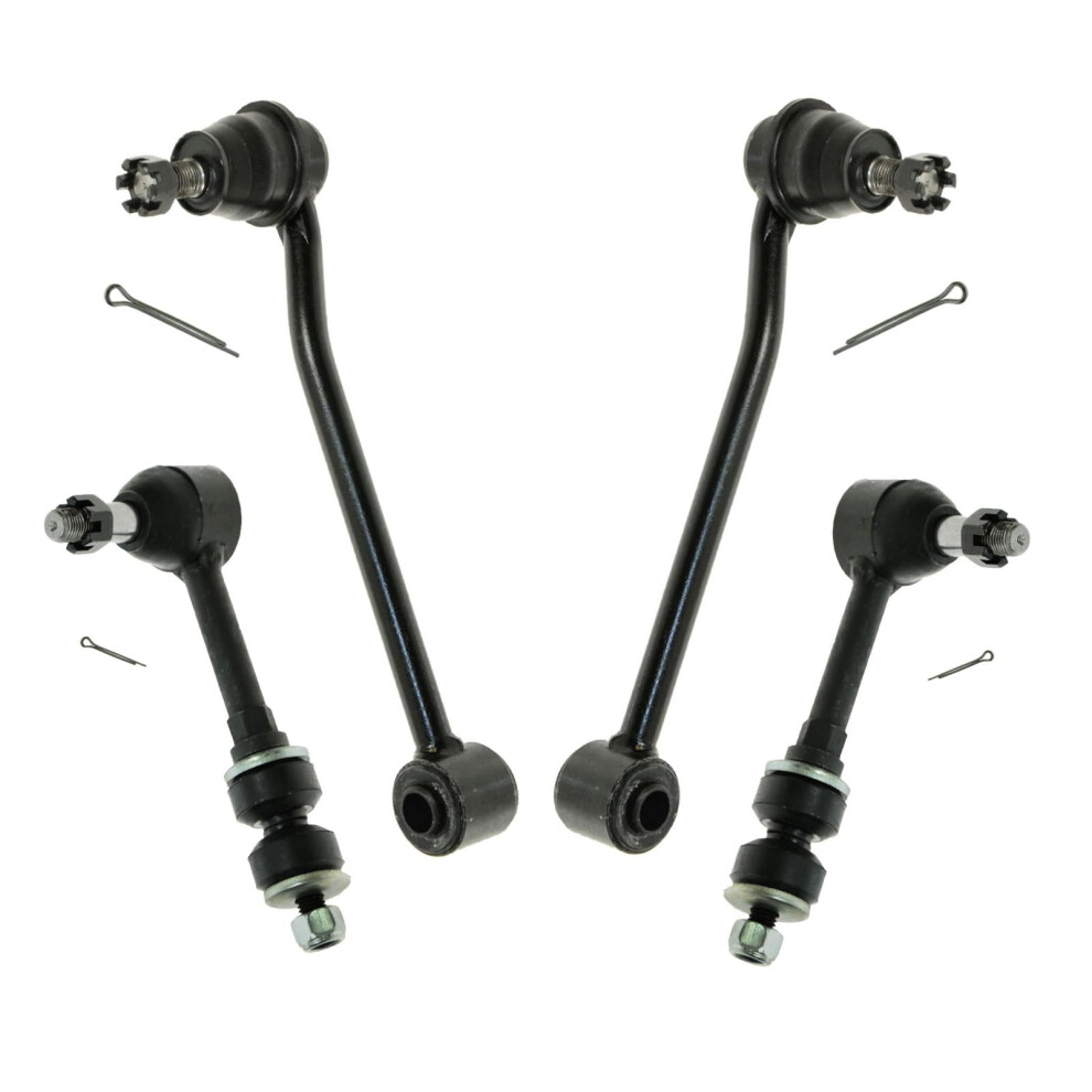 Trq Sway Bar Stabilizer Link Set Front & Rear Compatible With 0002 Ram 2500 Ram 3500 195591761550