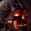 Skull Flame Table Lamp,Halloween Decorative Lamp 6
