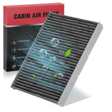 BDFHYK Kabineluftfilter med aktivt kul Kompatibel med Volkswagen Beetle 1998-2010 Golf 1993-2006 Beetle 1998-2005 Jetta 1993-2005 Passat 2001-200