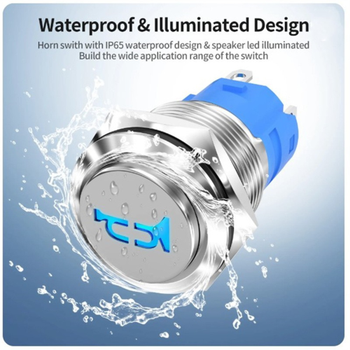 16MM Horn Switch Marine Button 12V 2