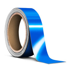 VViViD Vinyltape N?lestribe Bl? Refleks Glans Kl?bende Automotive Film (1"""" x 20ft)