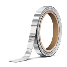 VViViD glänzendes Silber-Chrom-Luftablass-Vinyl-Klebeband, Rolle (1/4 Zoll x 30 Fuß)