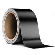 VViViD sort mat luftudl?sende kl?bende vinyltaperulle (2 tommer x 20 fod)