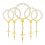 30Pcs Baptism Rosary Acrylic Beads Mini Rosaries with 8