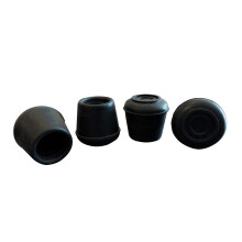 Shepherd Hardware 9124 1/2 Zoll Gummi-Beinspitzen, 4er-Pack, Schwarz