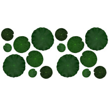 Artificial Floating Foam Lotus Leaves Decor Pack Of 8(10,15,20, 28Cm)
