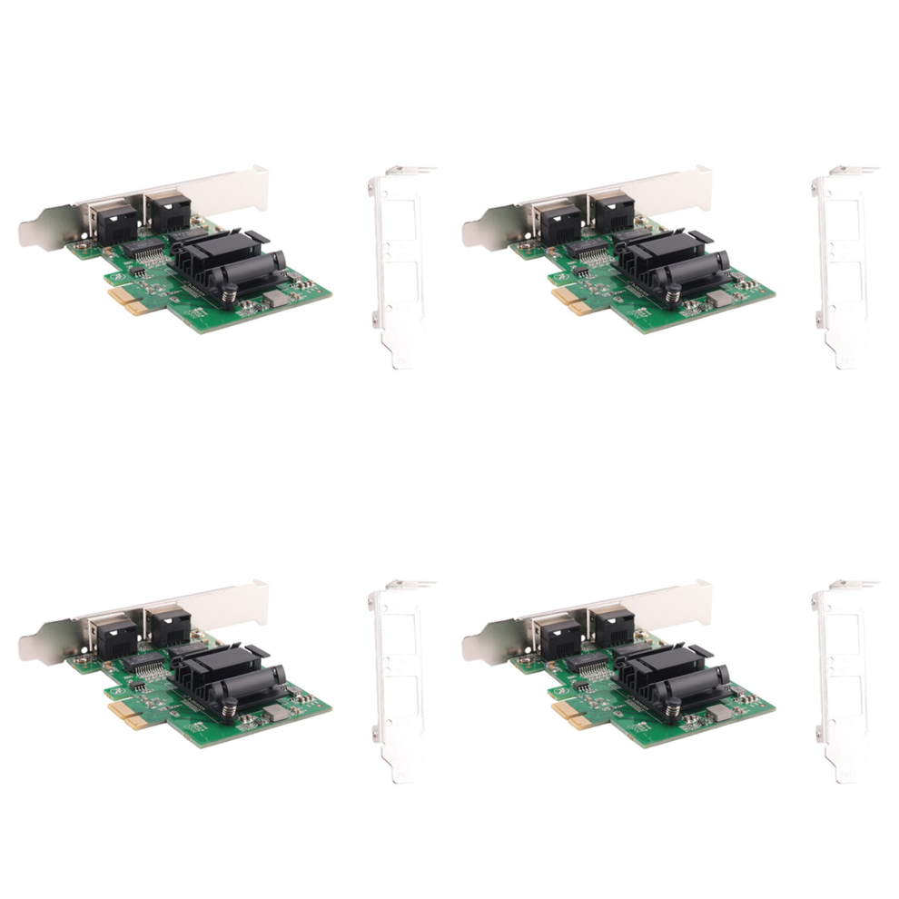 2Port Gigabit Pcie Network Card 1000M Dual Ports Pci Ethernet Adapter 4851175020982