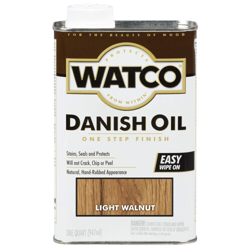 Watco 65541 Deense oliehouten afwerking Quart Light Walnut