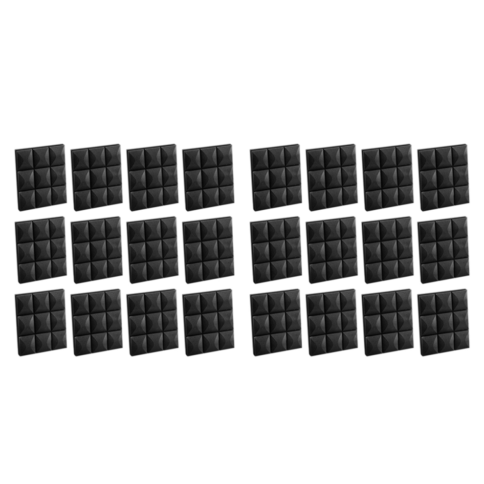 12Pcs Acoustic Foam Panels, Soundproofing Insulation Foam, 30X30cm 4851175019764