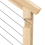30 Degree 3/16In Angle Beveled Protector Sleeves, Wood Post 3