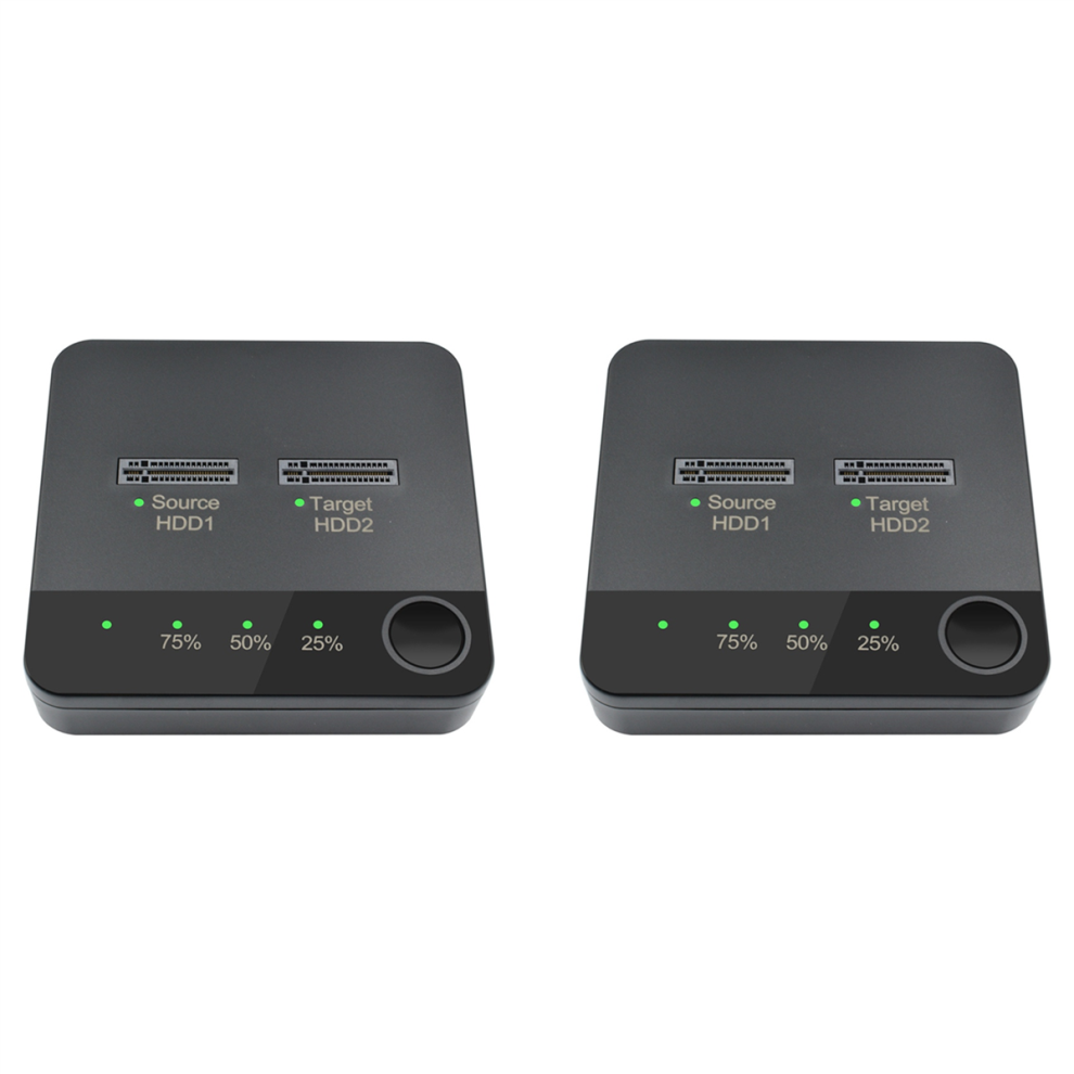 M.2 Dual Bay Ssd Enclosure External Hard Disk Docking Station 4851175016411
