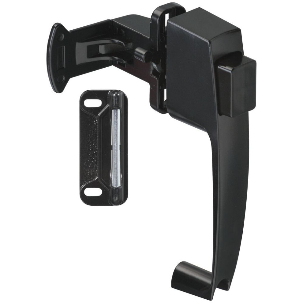 National Hardware N178-350 Pushbutton Latch In Black 1-3/4"""" 038613178359