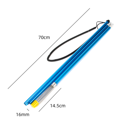 Blue Aluminum Alloy Pole Spear Detachable Three-Section Fork Clip 2