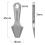 Pry Bar Mini Titanium Alloy Crowbar Keychain Pendant 5