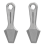 Pry Bar Mini Titanium Alloy Crowbar Keychain Pendant 1