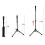 29.5-45.3In Baseball Batting Tee for Hit Height Adjustable Practice 5