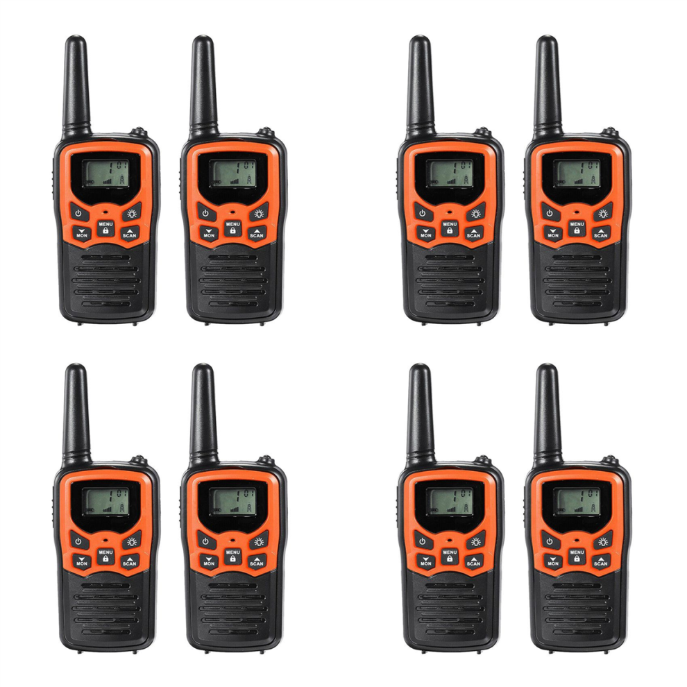 2Pcs Handheld Walkie Talkie Radio 22 Channels Set 4851175024744