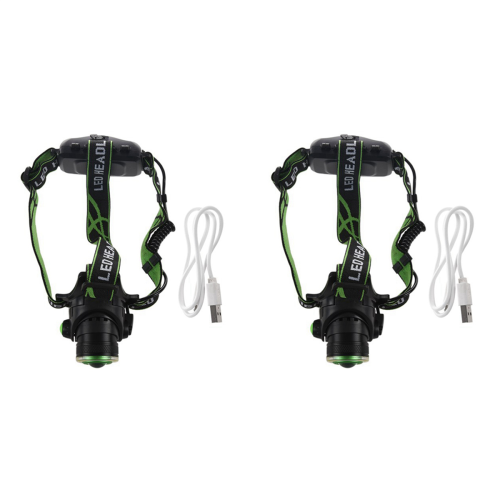LED Mechanical Dimmable head light lamp T6 Rechargeable Lighting Lamp 1